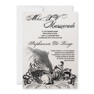5x7 Masquerade Quinceanera Birthday