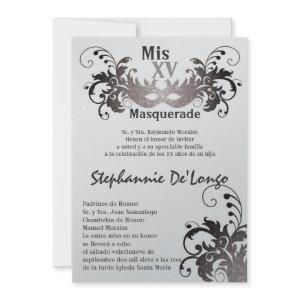 5x7 Masquerade Quinceanera Birthday