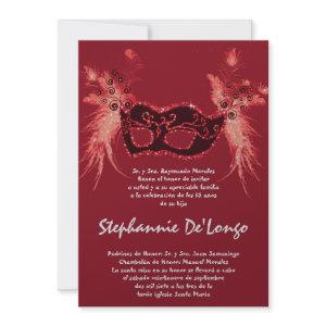 5x7 Masquerade Quinceanera Birthday