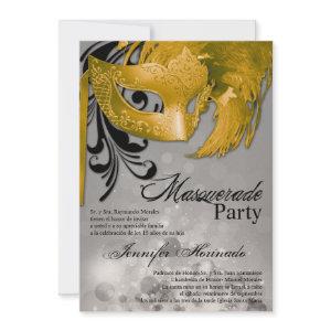 5x7 Masquerade Quinceanera Birthday