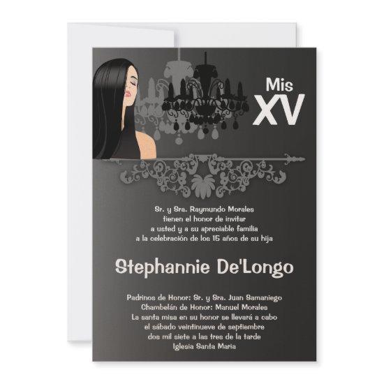 5x7 Sassy Girl Quinceanera Birthday