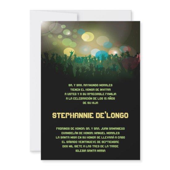 5x7 Spanish Band Quinceanera Birthday