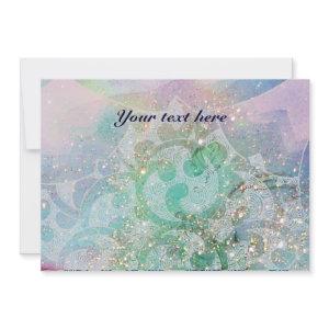 ABSTRACT WAVES ,Teal ,Blue Green Wedding