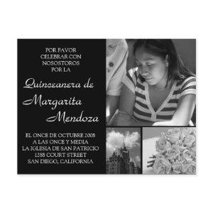 Adaptable Quinceanera Invitacion Tarjeta  Postcard
