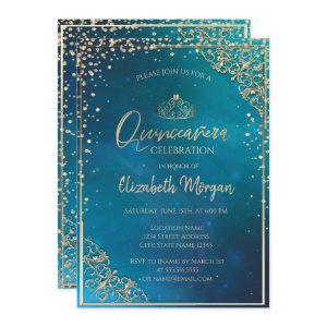 Adorable Gold Tiara,Diamonds Quinceañera