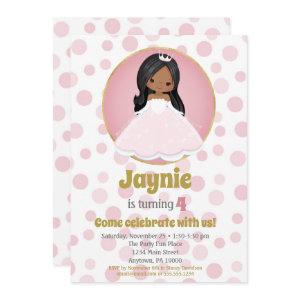 African American Princess Girl Birthday