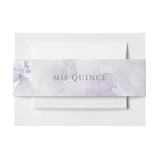 Airy Purple Floral Mis Quince  Belly Band