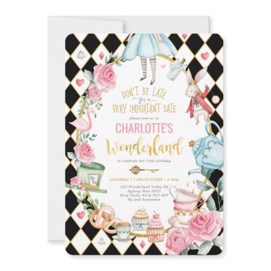 Alice in Wonderland Birthday Mad Hatter Tea Party