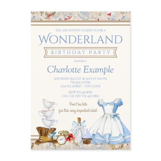 Alice In Wonderland Birthday Party
