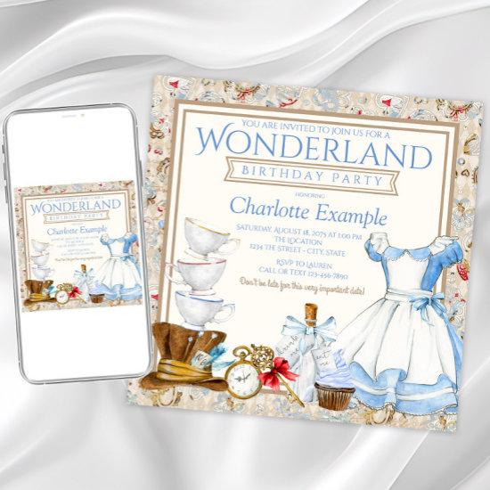 Alice In Wonderland Birthday Party