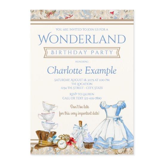 Alice In Wonderland Birthday Party