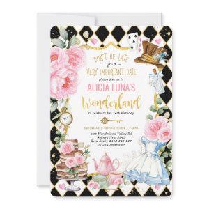 Alice in Wonderland Floral Birthday Mad Tea Party