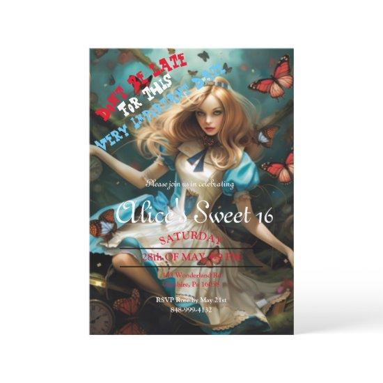 Alice In Wonderland Sweet 16