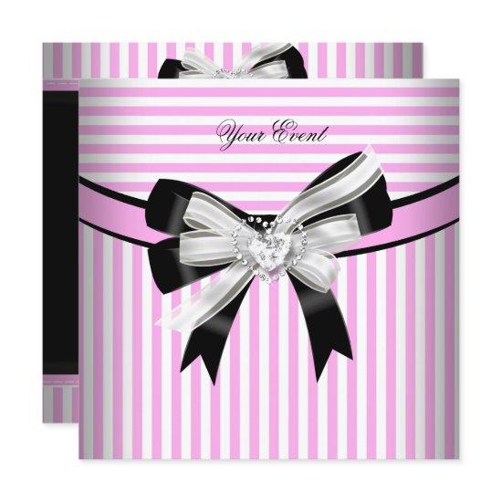 All Occasions Pink Black White Stripe Party (2)
