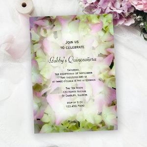 Almost Pink Hydrangea Flowers Quinceañera Party