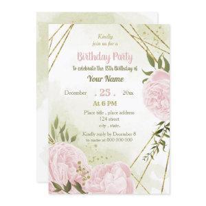 amazing pink flowers greenery birthday party