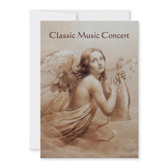 ANGEL PLAYING LYRA OVER THE CLOUDS,champagne