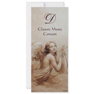 ANGEL PLAYING LYRA OVER THE CLOUDS, Monogram