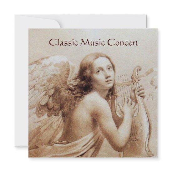 ANGEL PLAYING LYRA OVER THE CLOUDS,Monogram