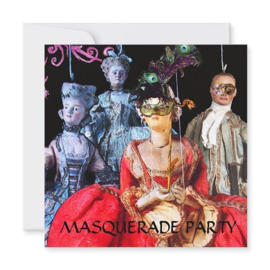 ANTIQUE ITALIAN PUPPETS MASQUERADE COSTUME PARTY