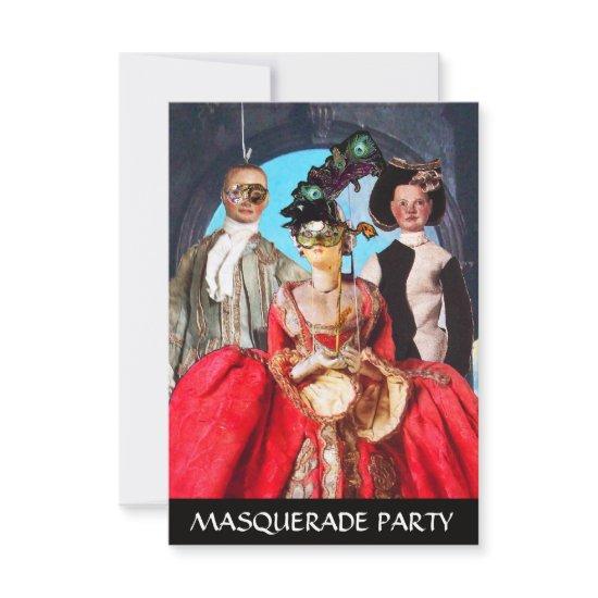 ANTIQUE ITALIAN PUPPETS MASQUERADE COSTUME PARTY