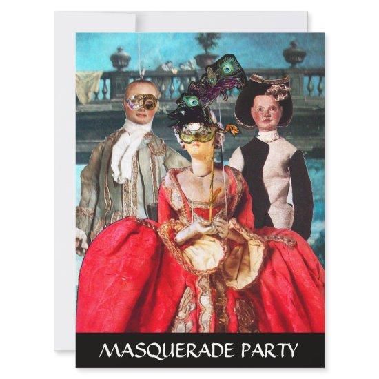 ANTIQUE ITALIAN PUPPETS MASQUERADE COSTUME PARTY