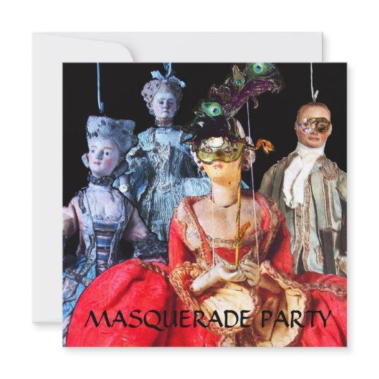 ANTIQUE ITALIAN PUPPETS MASQUERADE COSTUME PARTY