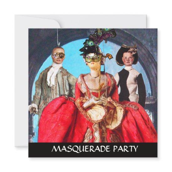 ANTIQUE ITALIAN PUPPETS MASQUERADE COSTUME PARTY