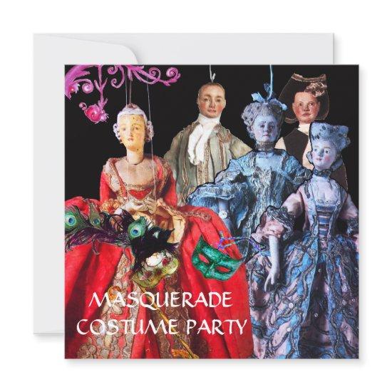 ANTIQUE ITALIAN PUPPETS MASQUERADE COSTUME PARTY
