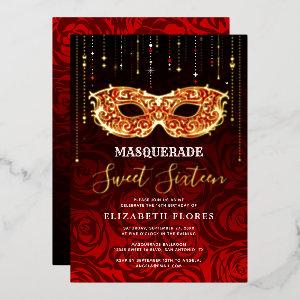 Any Color Theme Sweet 16 Masquerade Birthday Foil