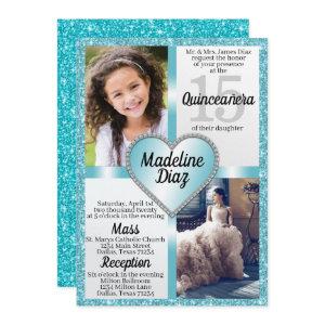 Aqua Blue Quinceañera  15 Cumpleaños