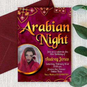 Arabian Night with Photo - Pink