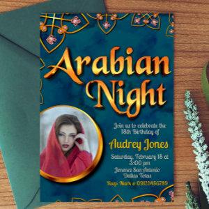 Arabian Night with Photo Turquoise