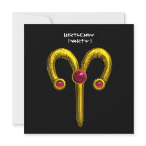 ARIES RUBY ,  bright yellow black red Announcement