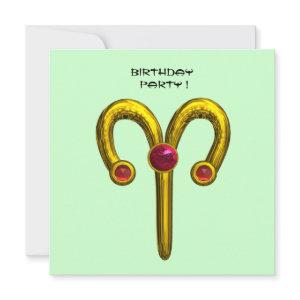 ARIES RUBY ,  bright yellow pink violet red Announcement