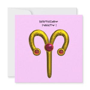 ARIES RUBY ,  bright yellow pink violet red Announcement