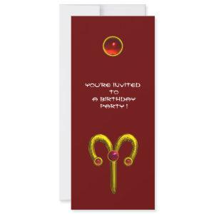 ARIES RUBY ,  bright yellow  red