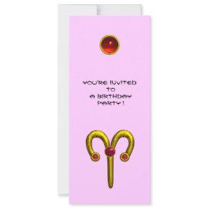 ARIES RUBY ,  bright yellow violet pink  red