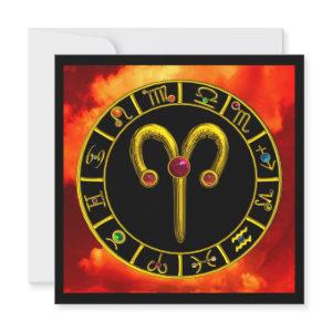 ARIES RUBY circle ,bright yellow red orange black Announcement