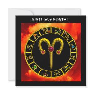 ARIES RUBY circle ,bright yellow red orange black