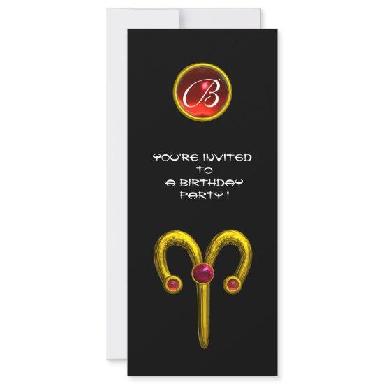 ARIES RUBY MONOGRAM , bright yellow black red