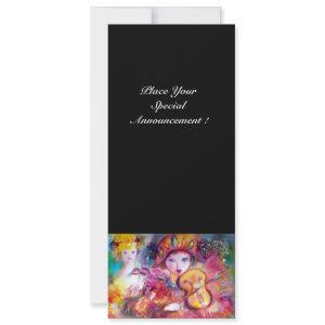 ARLECCHINO AND COLOMBINA /Venetian Mardi Gras Announcement