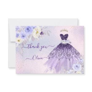 ArtsApp H2 Ombre Purple Sparkling Quinceanera