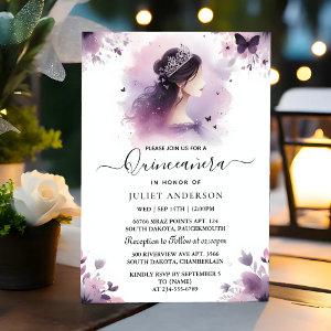 As Royal Gold Tiara Lilac Light Purple Quinceanera