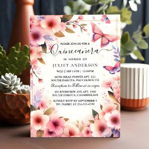 As Wood Tree Pink Girly Cherry Blossom Quinceanera