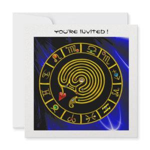 ASTRAL LABYRINTH , black and white ,blue ice