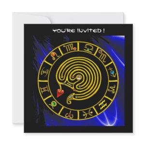 ASTRAL LABYRINTH , black and white ,blue