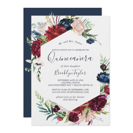 Autumn Garden | Burgundy Quinceañera
