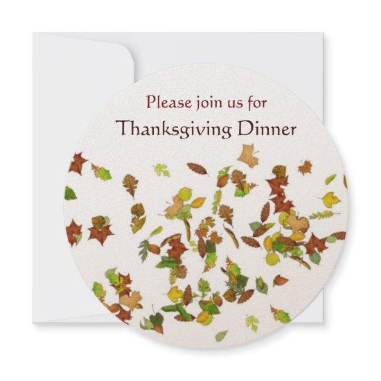 AUTUMN LEAVES Thanksgiving Dinner Party