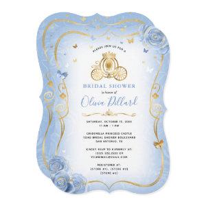 Baby Blue Gold Cinderella Princess Bridal Shower